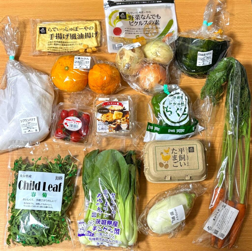 Contents of Radish Boya’s “Seasonal Trial Set” (May 2025)