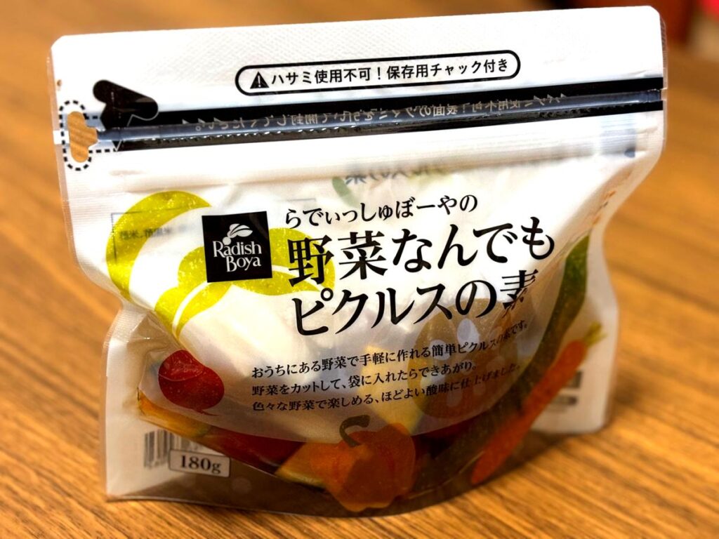 Package of Radish Boya’s “Pickling Base for Any Vegetables”
