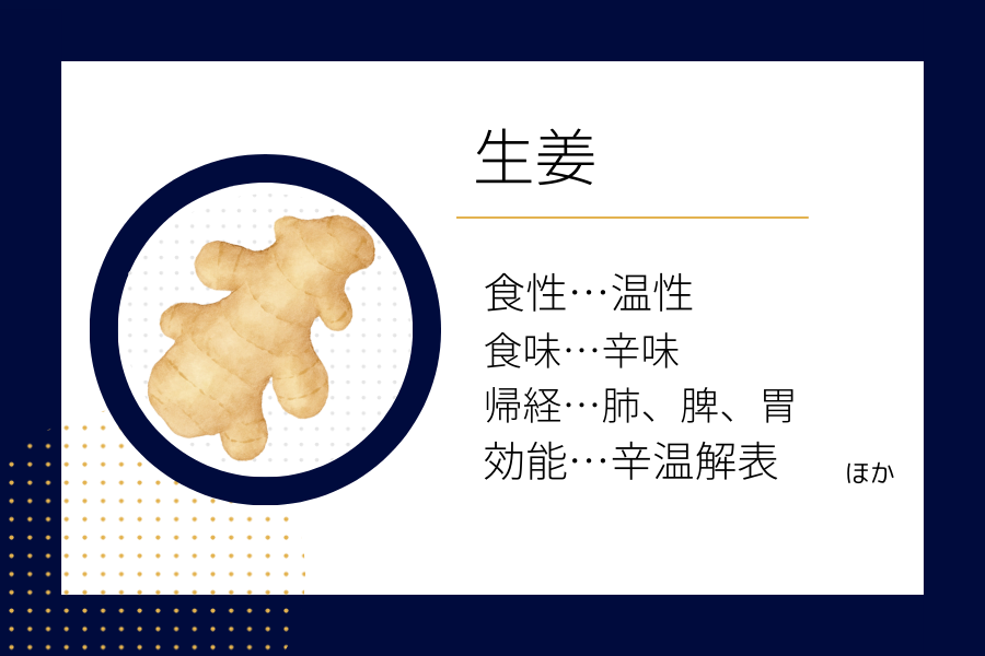An illustration summarizing the medicinal properties of “Autumn Dietary Therapy: Ginger” showing a ginger image along with its nature, flavor, meridian tropism, and functions.