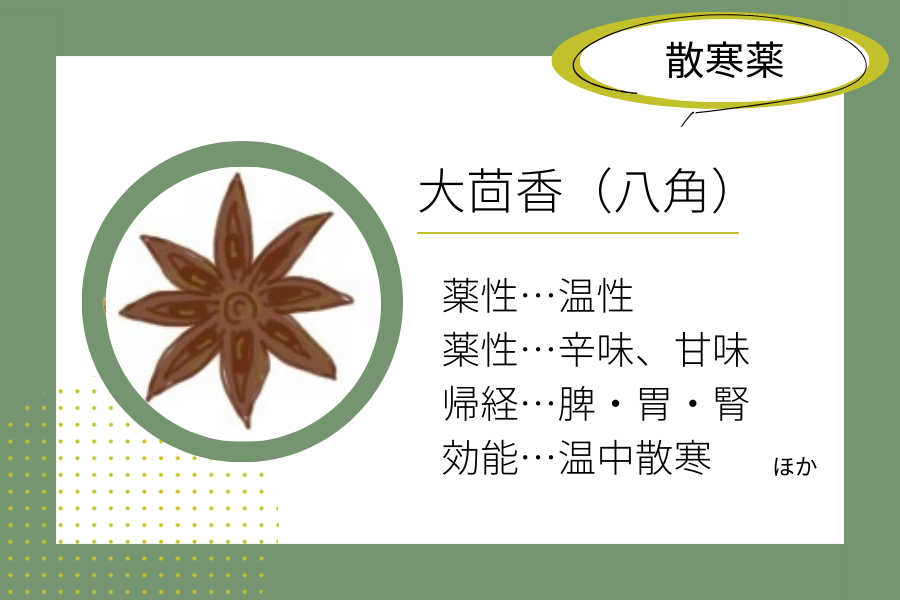 An illustrated summary of the herbal properties of “star anise”.