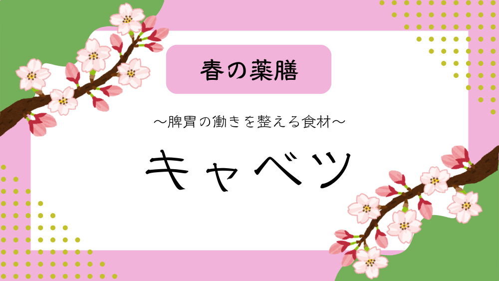 A title image featuring Cabbage from my “ Early Spring Dietary Therapy” series.