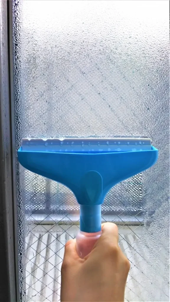 Removing condensation from a window during the rainy season